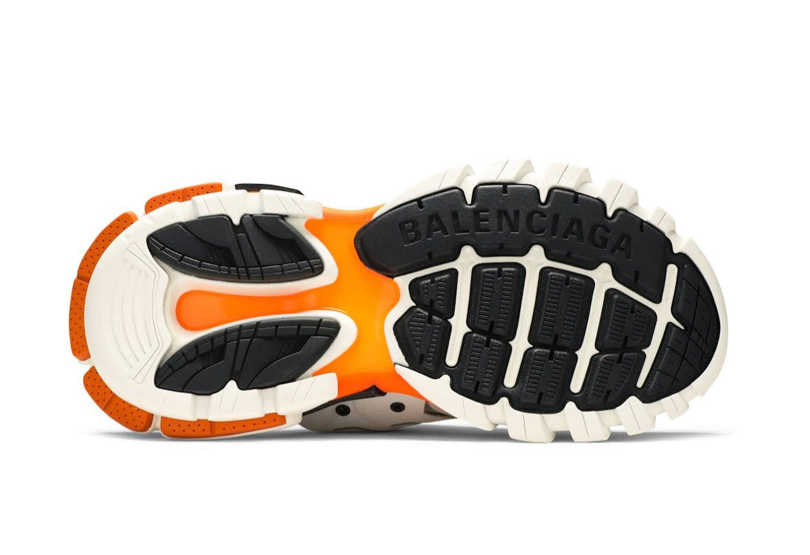 Track Mule White Orange
