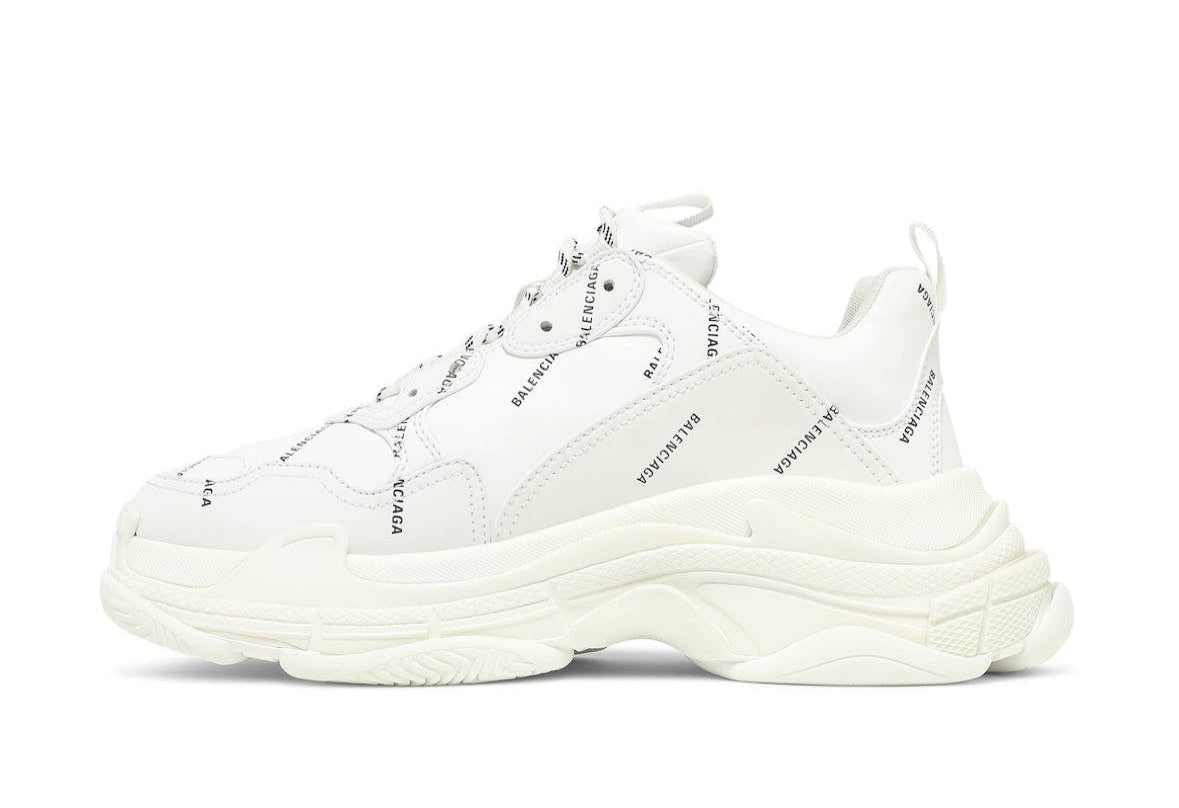 Triple S Trainer All Over Logo White