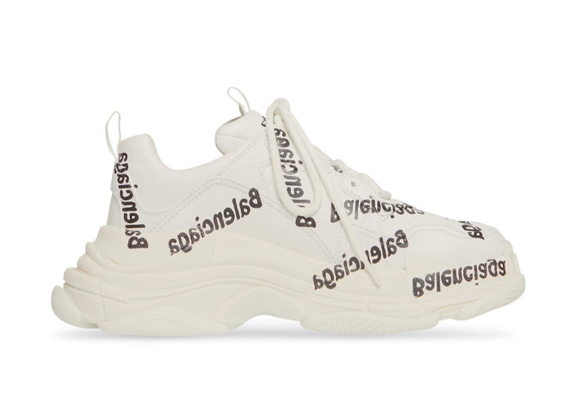 Triple S Logotype White
