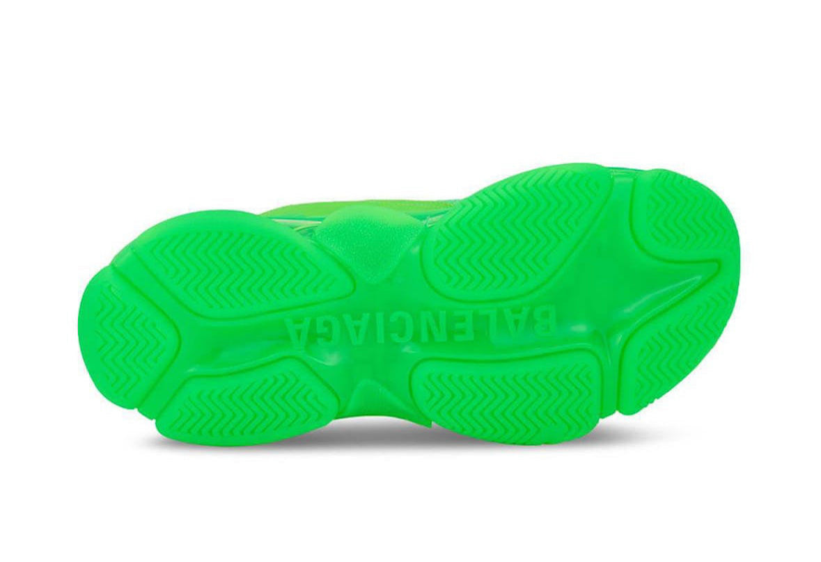 Triple S Sneaker Clear Sole Green