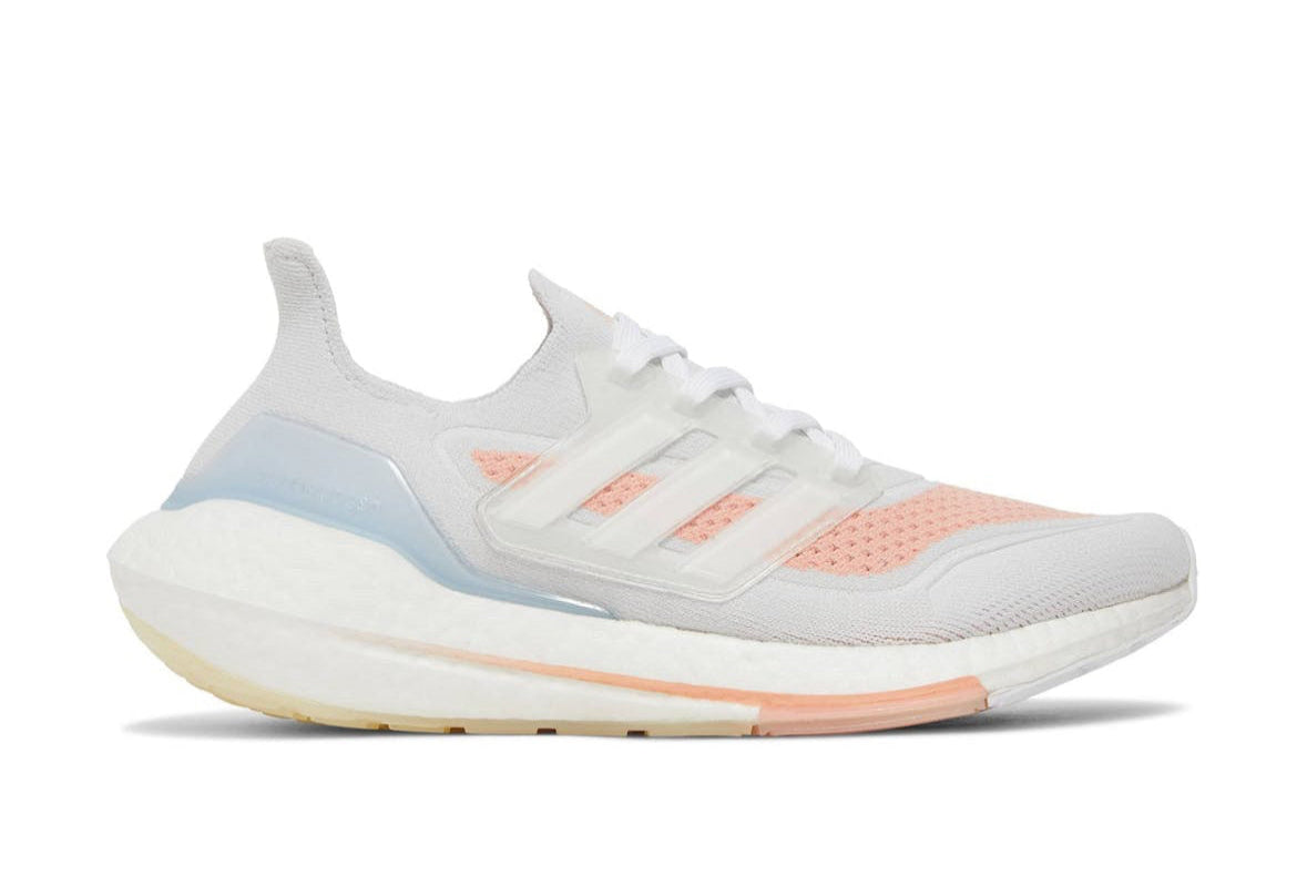 UltraBoost 21 White Glow Pink