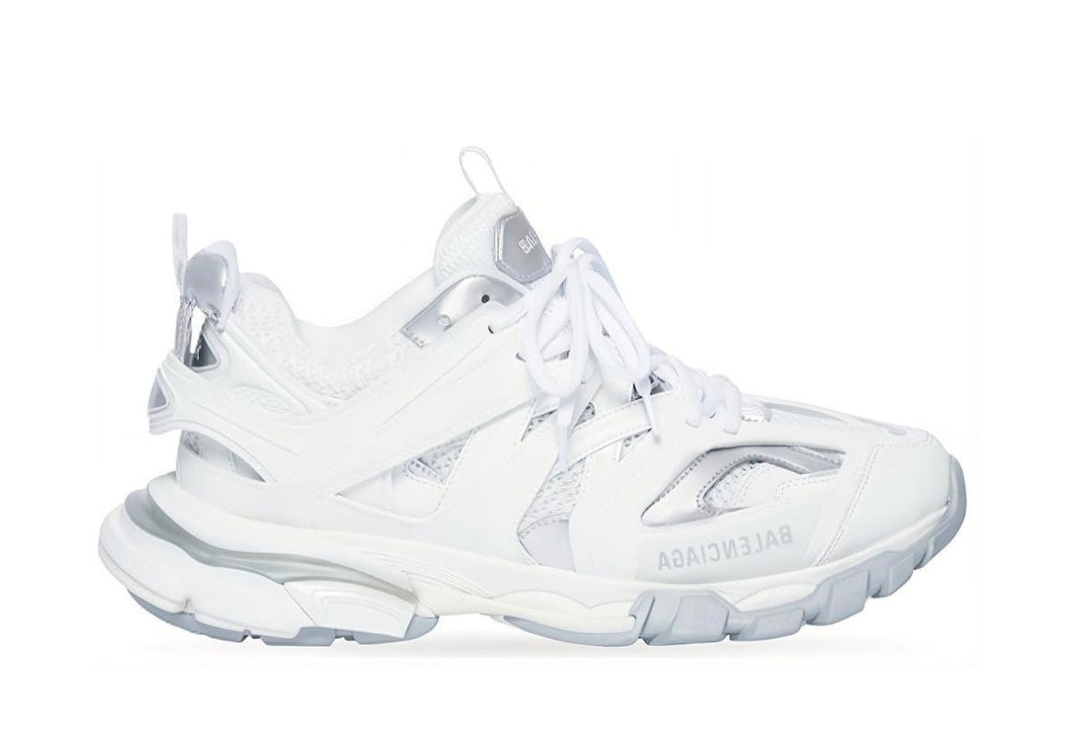 Track Sneaker White Silver