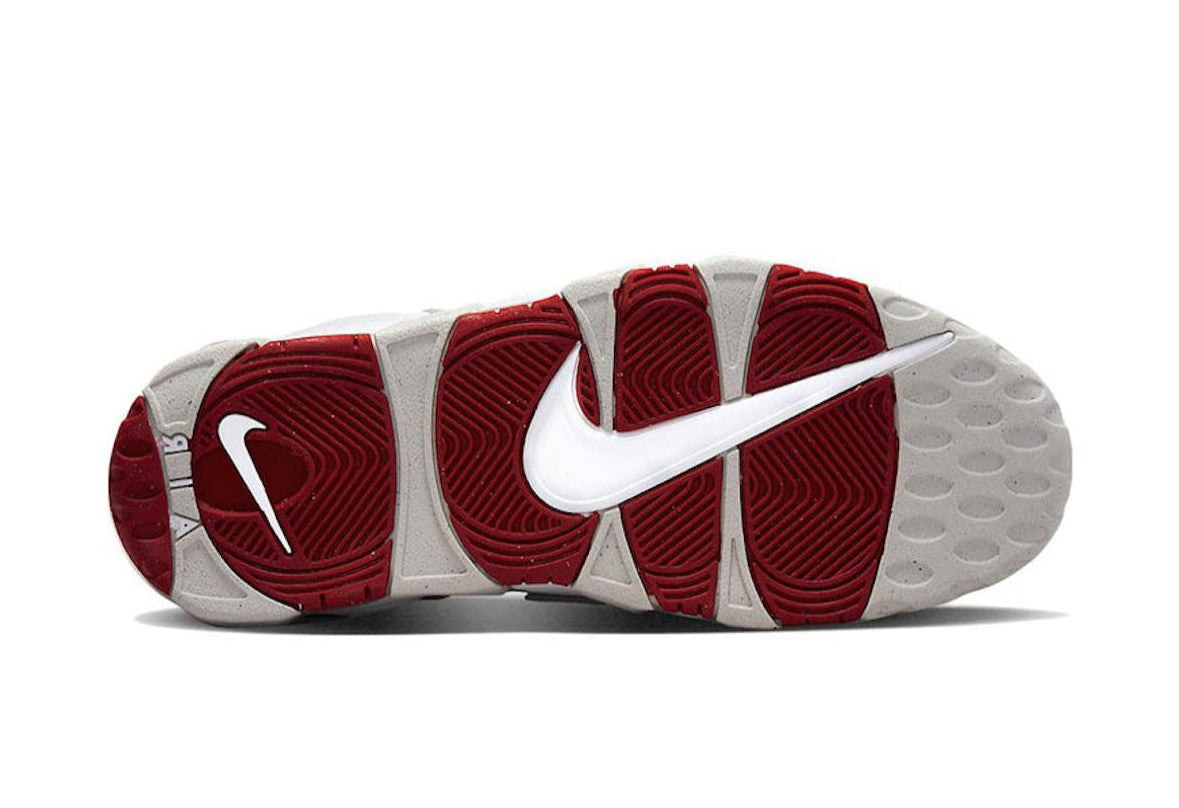 Air More Uptempo 96 White Grey Fog University Red