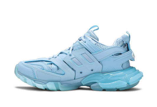 Track Sneaker Clear Sole Light Blue