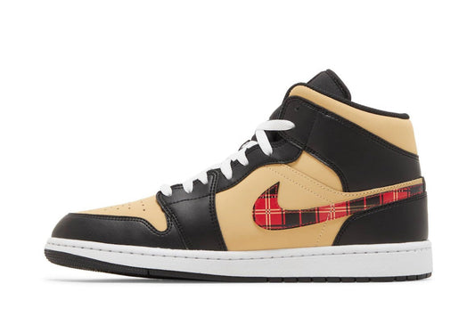 Jordan 1 Mid SE Tartan Swoosh