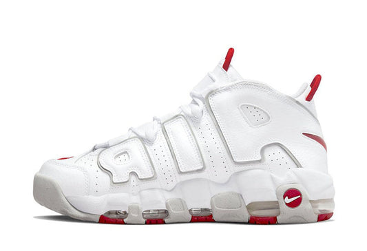Air More Uptempo 96 White Grey Fog University Red