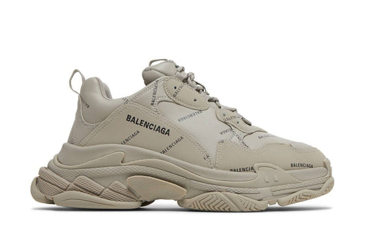 Triple S Sneaker All Over Logo Beige
