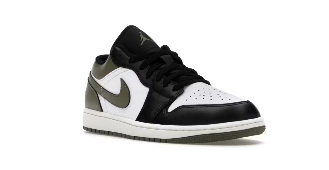 Air Jordan 1 Low Black Toe Medium Olive