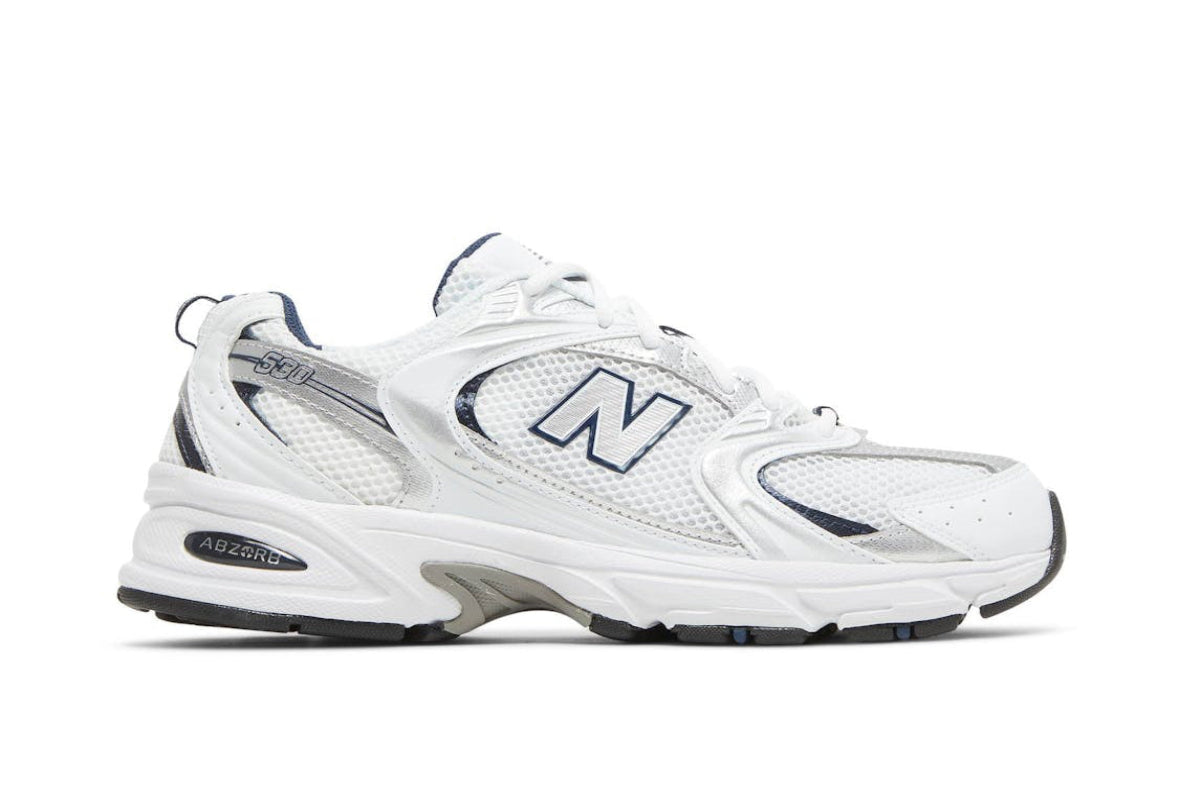 530 White Silver Navy