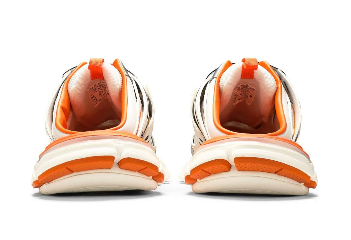 Track Mule White Orange