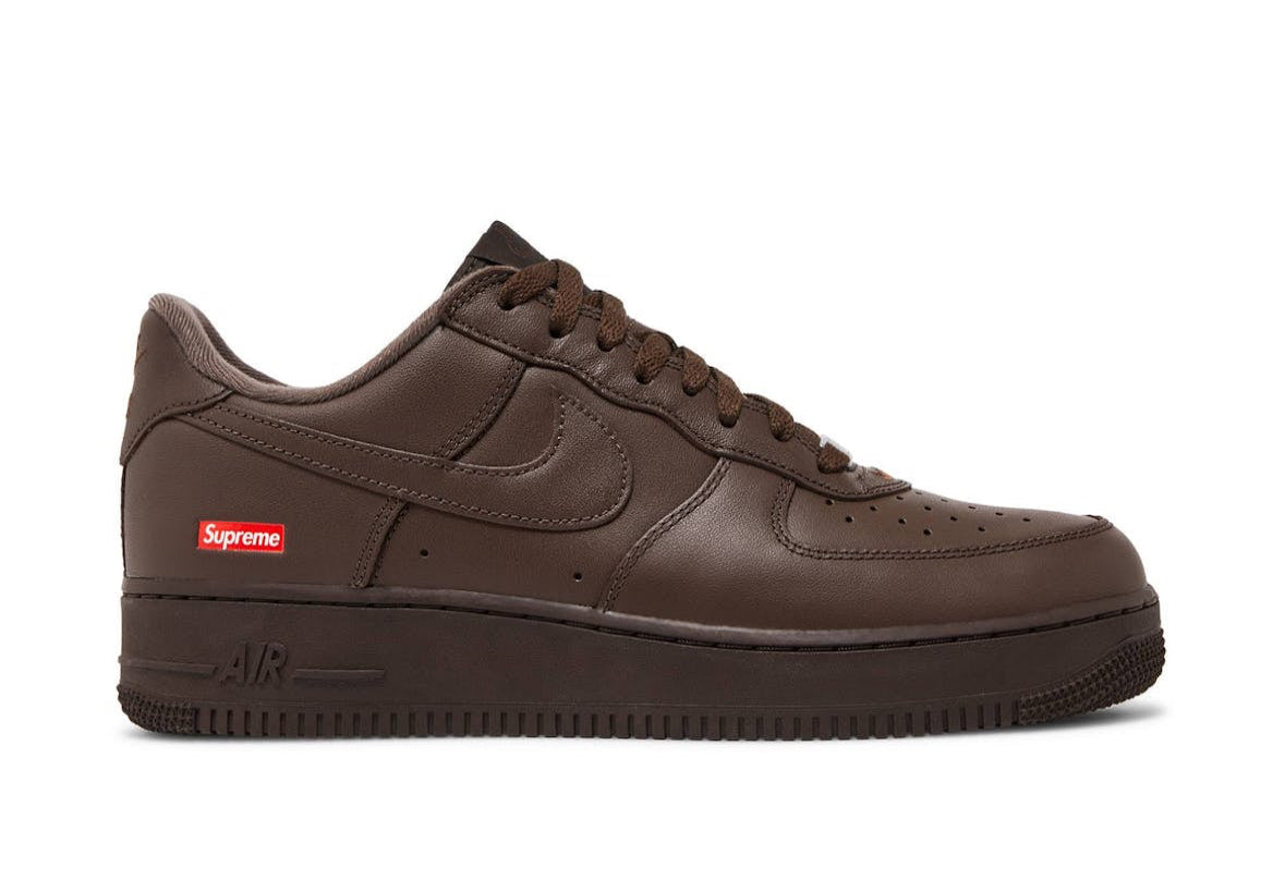 Supreme X Nike Air Force 1 Low Baroque Brown