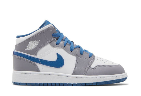 Jordan 1 Mid Cement True Blue