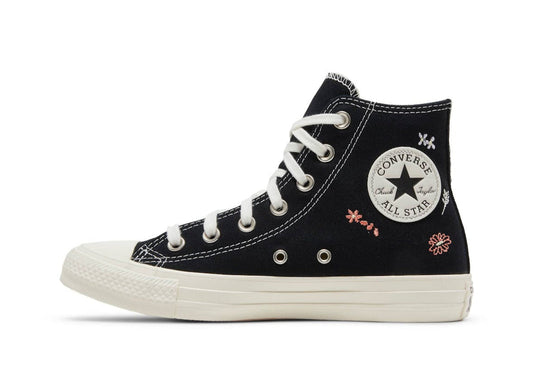 Chuck Taylor All Star High Embroidered Floral Black