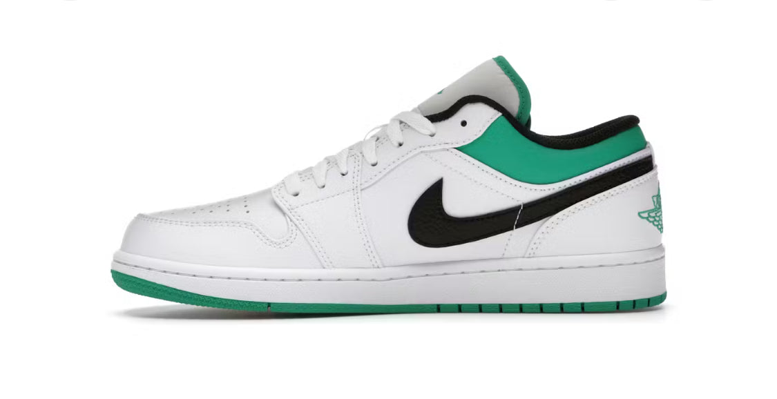 Air Jordan 1 Low White Lucky Green Black