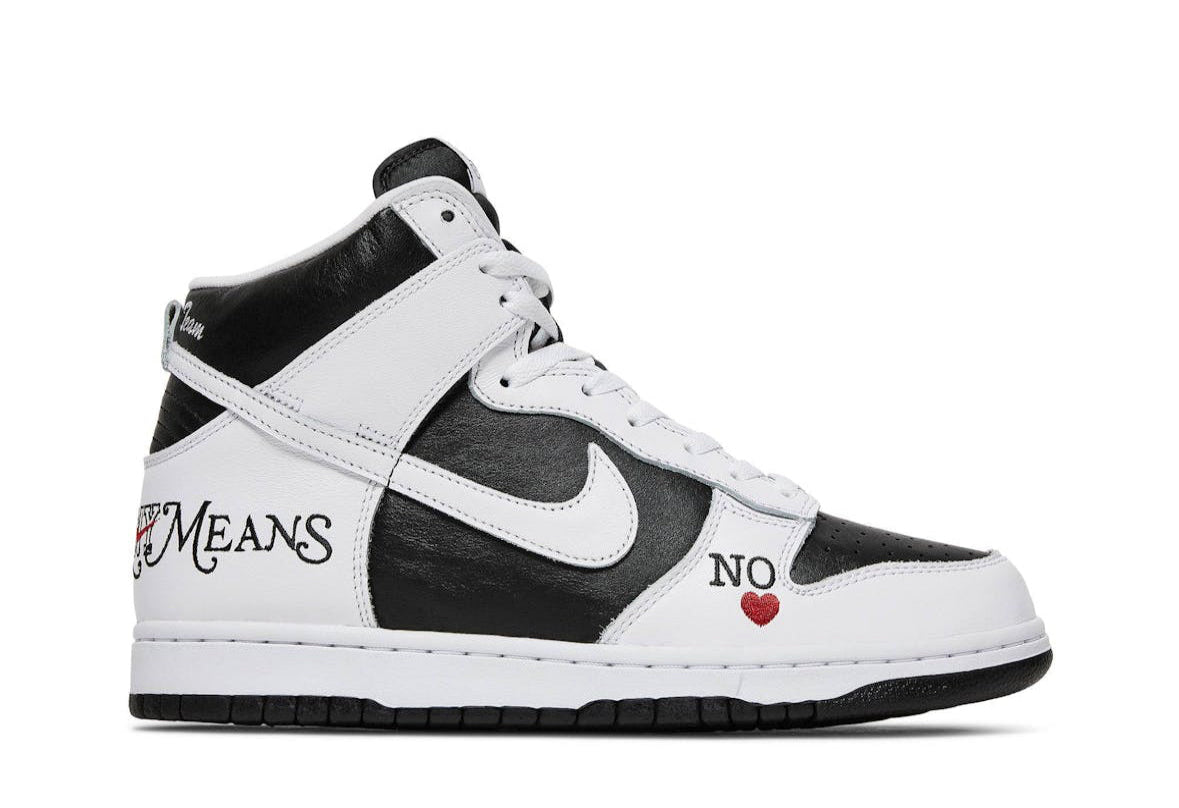 SB Dunk High By Any Means Black