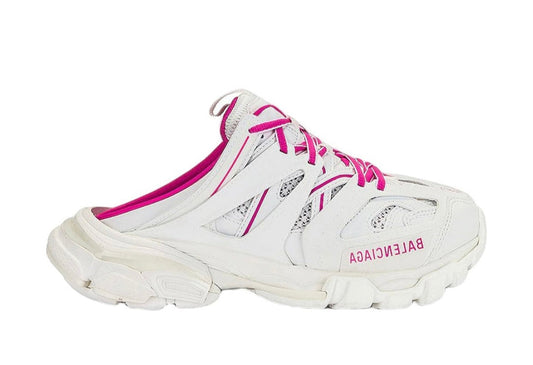 Track Mule White Pink