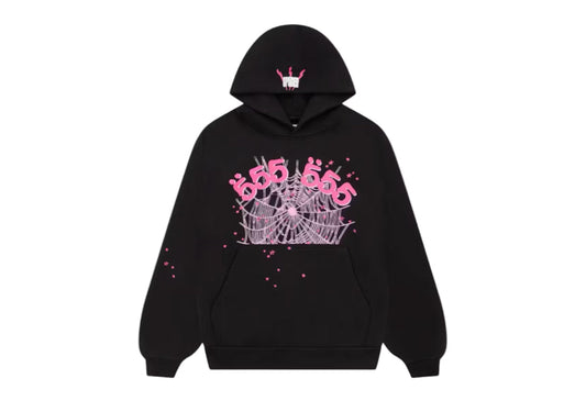 Angel Number Hoodie Black