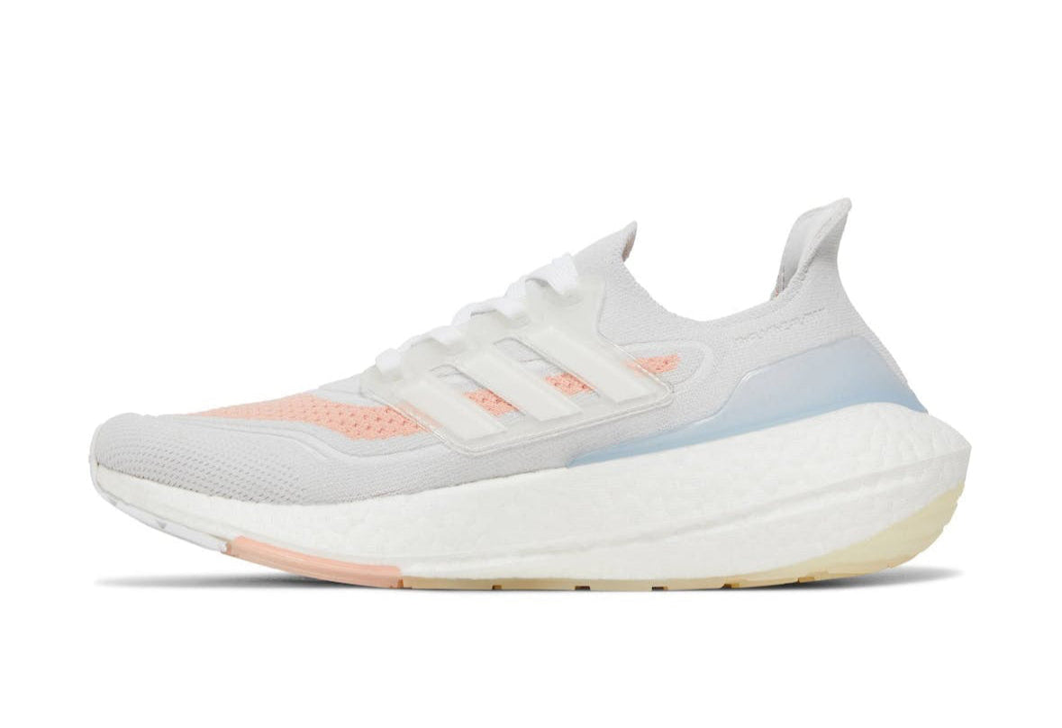 UltraBoost 21 White Glow Pink