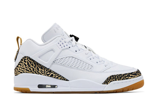 Jordan Spizike Low White Black Metallic Gold