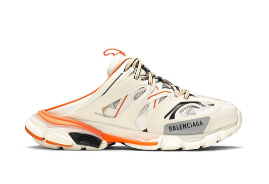 Track Mule White Orange