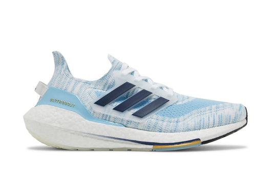 UltraBoost 21 White Clear Blue