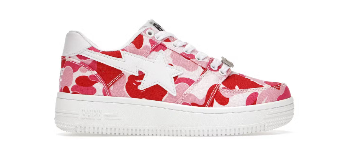 BAPE Bapesta Low Pink ABC Camo