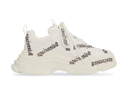 Triple S Logotype White