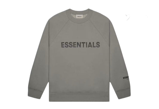 Crewneck Appliqué Logo Grey Flannel Charcoal