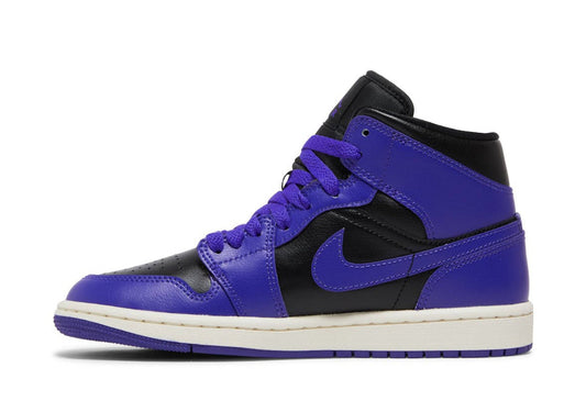 Jordan 1 Mid Purple And Black
