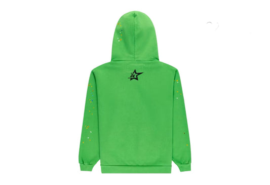 Punk V2 Rhinstone Hoodie Green