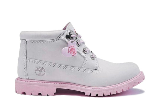 Chukka Wide Fit Boot Grey Pink