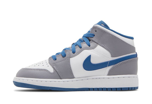 Jordan 1 Mid Cement True Blue