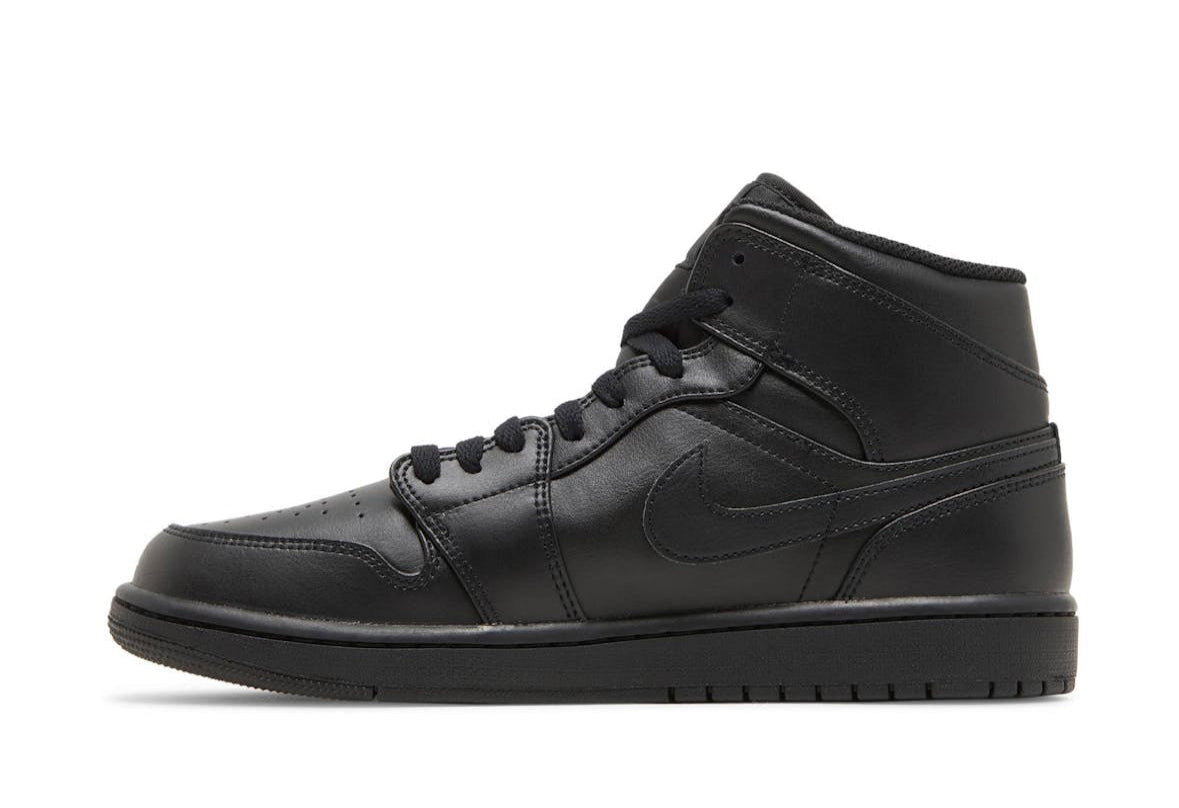 Jordan 1 Mid Triple Black