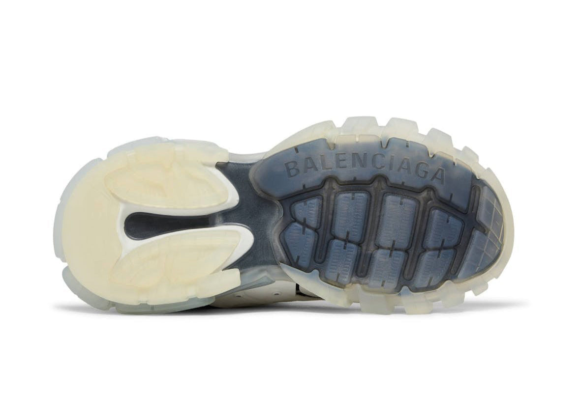 Track Sneaker Clear Sole White Black