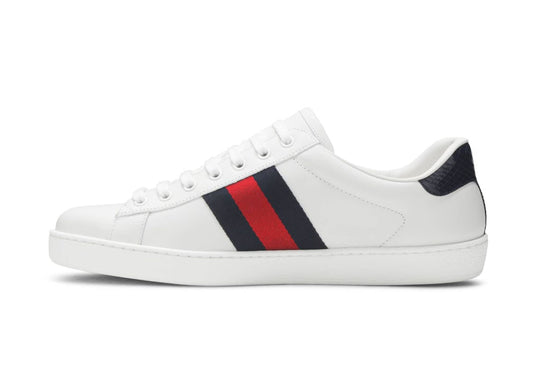 Ace Leather White Blue