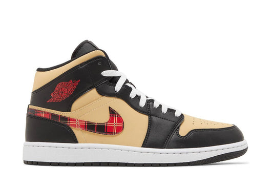 Jordan 1 Mid SE Tartan Swoosh