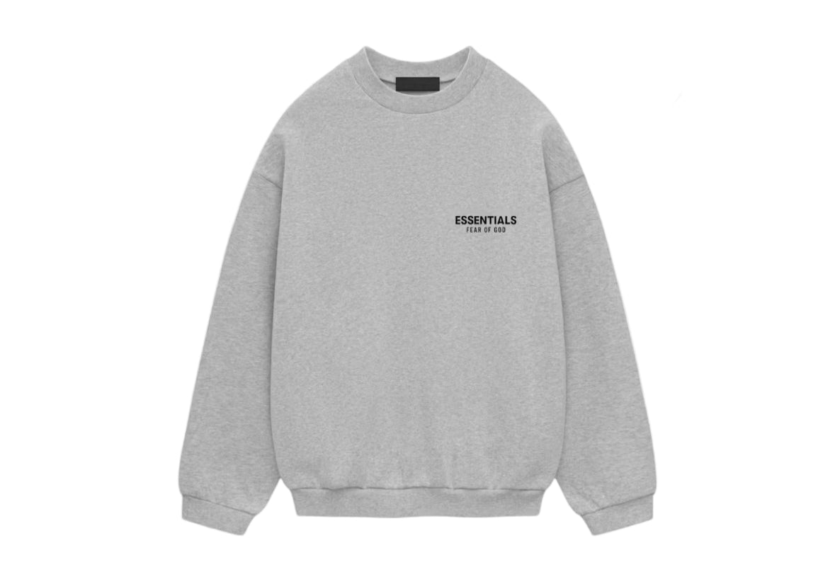 Fear Of God Essentials Fleece Crewneck Light Heather Grey