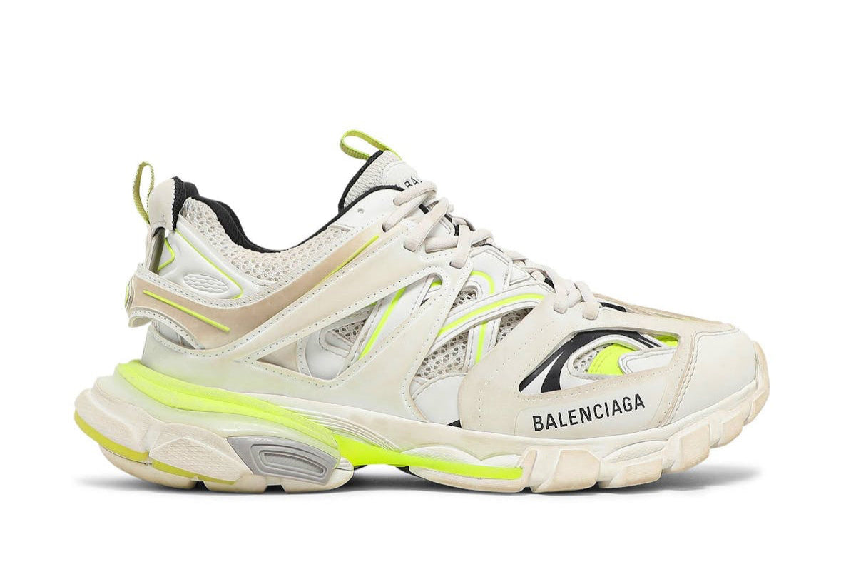 Track Sneaker White Fluo Yellow