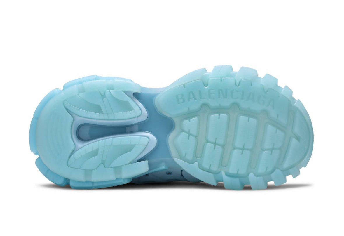Track Sneaker Clear Sole Light Blue