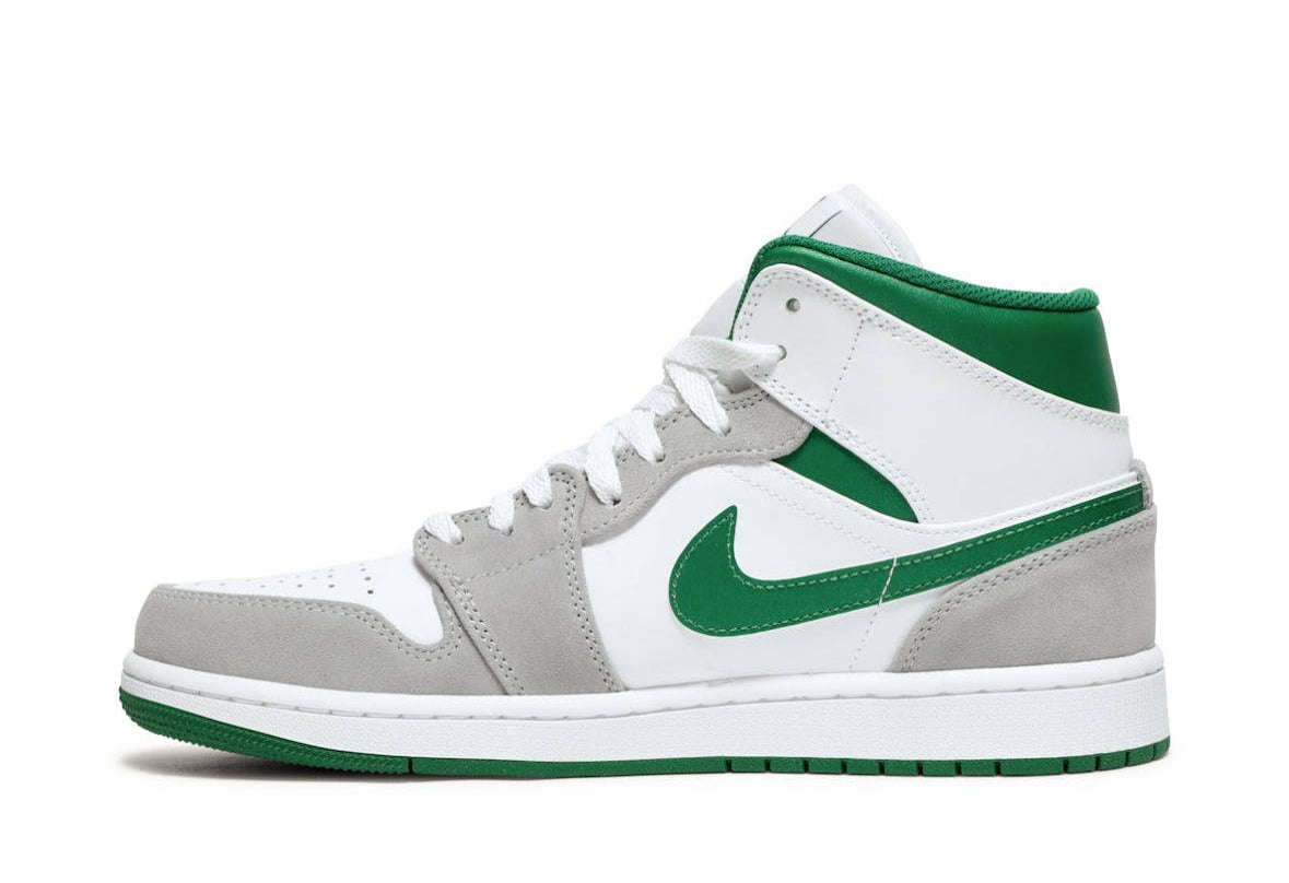Jordan 1 Mid Grey Pine Green