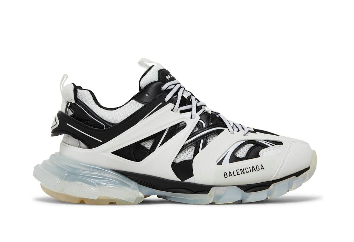 Track Sneaker Clear Sole White Black