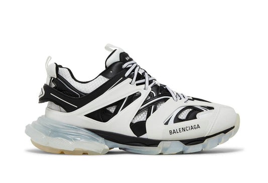 Track Sneaker Clear Sole White Black