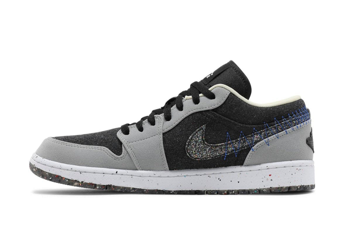 Jordan 1 Low Crater Black Grey