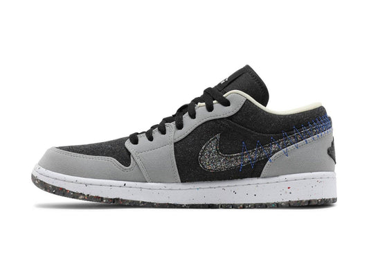 Jordan 1 Low Crater Black Grey