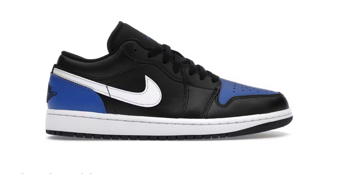 Air Jordan 1 Low Black Royal Toe