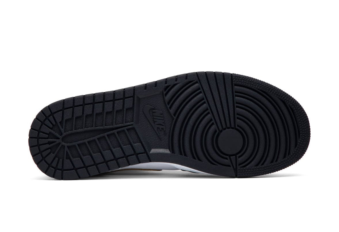Jordan 1 Mid Patent Black Gold