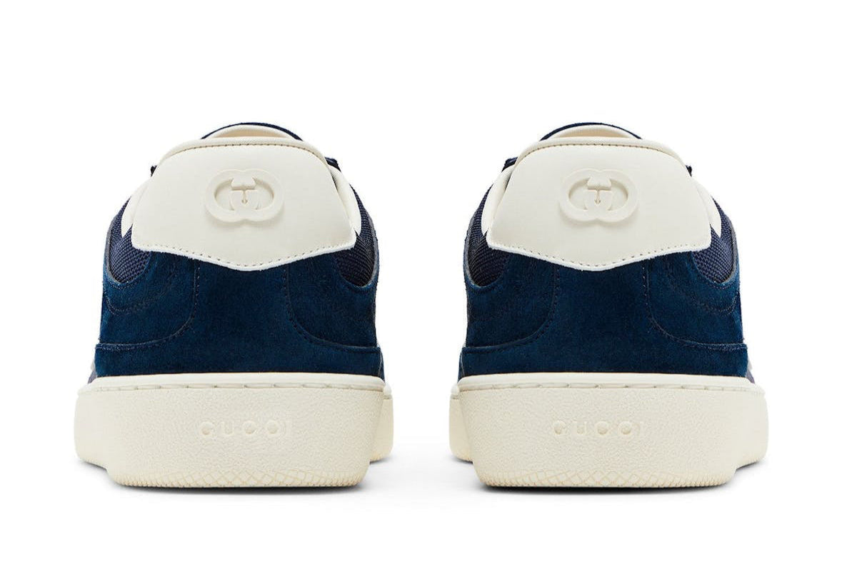 G74 Interlocking G Blue Suede