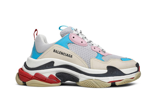 Triple S White Blue Pink