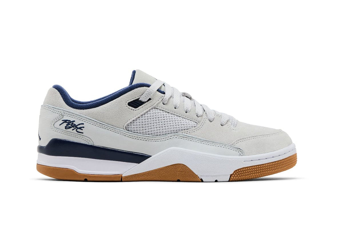 Jordan Flight Court Neutral Grey Midnight Navy Gum