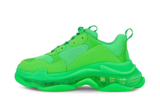 Triple S Sneaker Clear Sole Green